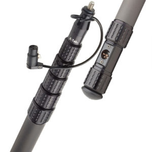 K-Tek KP12CCR 12'3" Mighty Boom Pole; coiled cable, side exit, removable headpiece