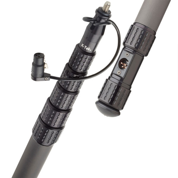 K-Tek KP16CCR 16'3" Mighty Boom Pole; coiled cable, side exit, removable headpiece