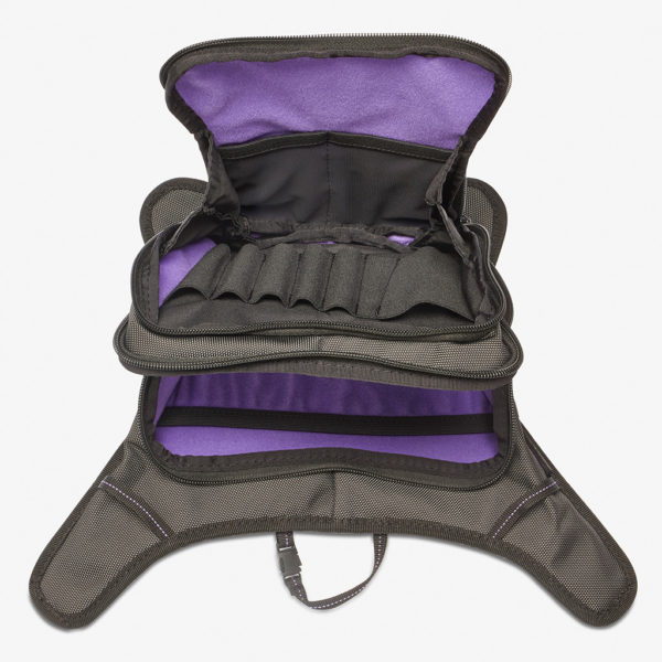 K-Tek KSUHXP Stingray Utility Hip Pack, Black w/ Purple interior*also works as a Mixer Bag for SoundDevices MixPre3 & MixPre6 – Bild 2