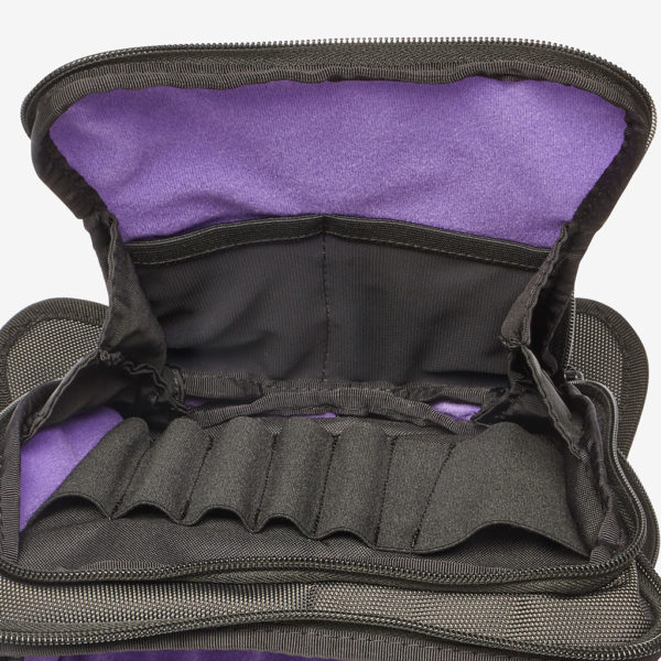 K-Tek KSUHXP Stingray Utility Hip Pack, Black w/ Purple interior*also works as a Mixer Bag for SoundDevices MixPre3 & MixPre6 – Bild 3