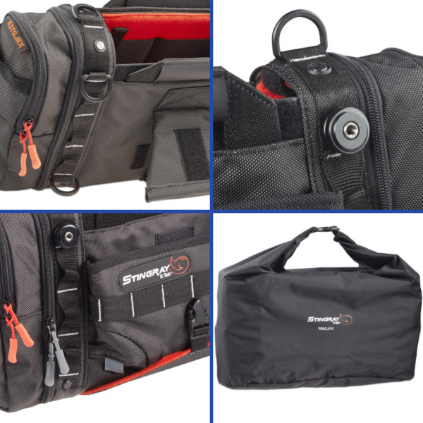 K-Tek KSTGJRX Stingray Junior-X, w/ Orange interiorDesigned to work w/ Sound Devices 833, 888 & 633, Zaxcom NOVA (more spacious option), Maxx, Zoom F4 & F8, Tascam 680 MKII, SD MixPre-10 series & similar sized mixer recorders. – Bild 6