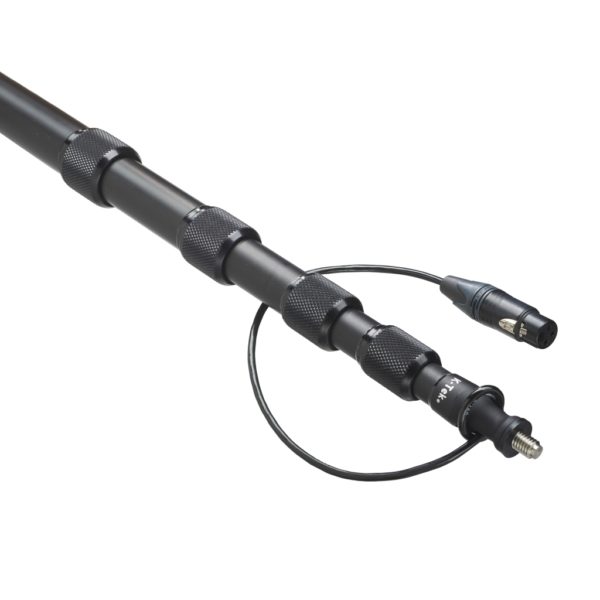 K-Tek KE110CC 9'2" Avalon Boom Pole, Aluminum, Fixed Headpiece, Coiled Cable with Fixed Bottom XLR – Bild 2