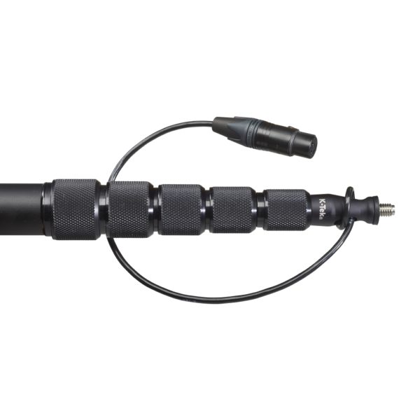K-Tek KE79CCR "Traveler"- 6'8" Avalon Boom Pole, Aluminum, Fixed Headpiece, Coiled Cable with Fixed Side XLR – Bild 4