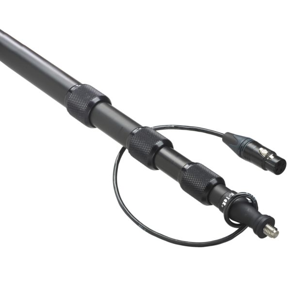 K-Tek KE89CC 7'6" Avalon Boom Pole, Aluminum, Fixed Headpiece, Coiled Cable with Fixed Bottom XLR – Bild 2