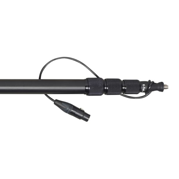 K-Tek KE89CC 7'6" Avalon Boom Pole, Aluminum, Fixed Headpiece, Coiled Cable with Fixed Bottom XLR – Bild 4
