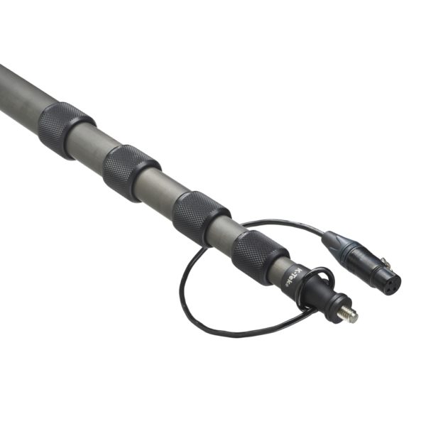 K-Tek KEG150CCR 12'7" Avalon Boom Pole, Carbon, Fixed Headpiece, Coiled Cable with Side XLR – Bild 2