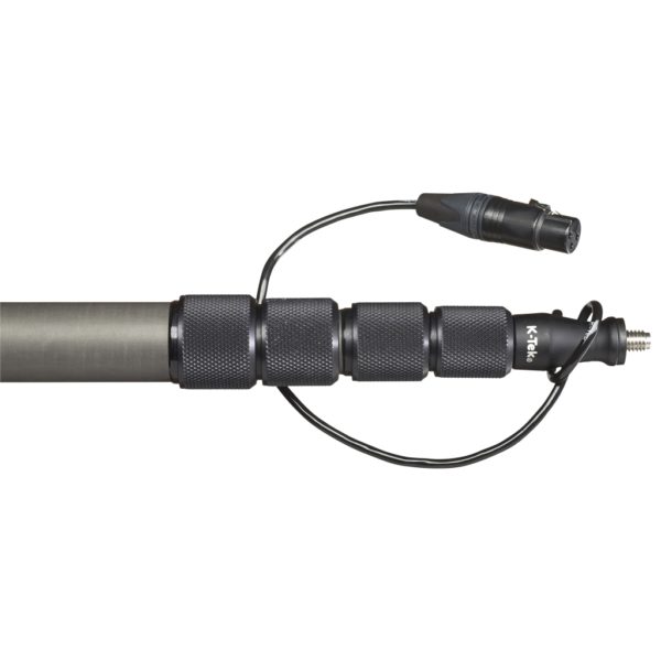 K-Tek KEG150CCR 12'7" Avalon Boom Pole, Carbon, Fixed Headpiece, Coiled Cable with Side XLR – Bild 4