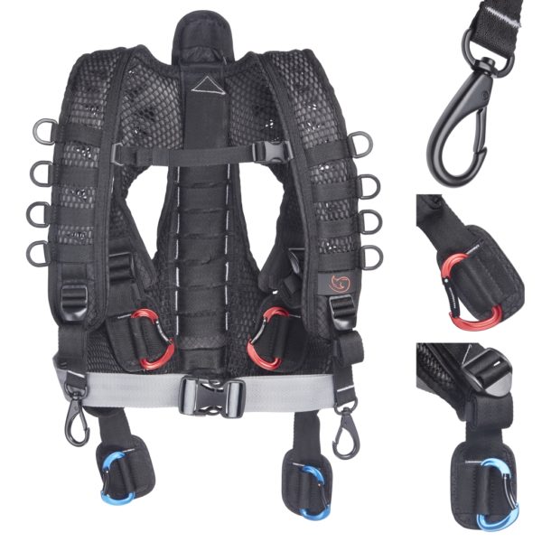 K-Tek KSHRN3 Stingray Audio Harness - Regular, with real back support ExoSpine with removable inner Belt, adjustable to most body sizes – Bild 3