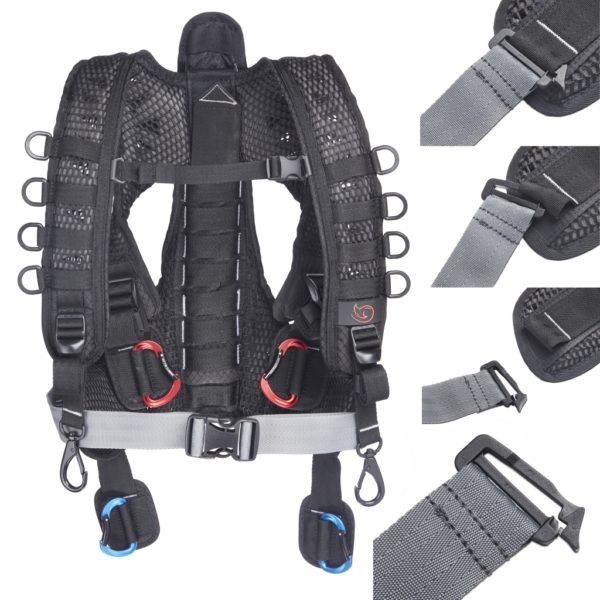 K-Tek KSHRN3 Stingray Audio Harness - Regular, with real back support ExoSpine with removable inner Belt, adjustable to most body sizes – Bild 6