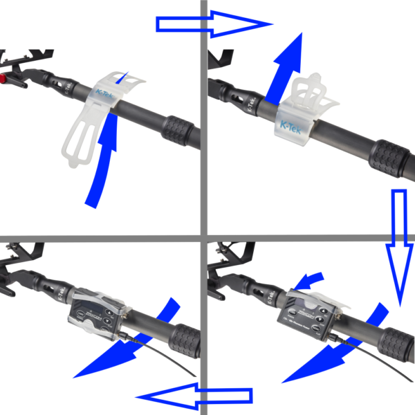 K-Tek KSQD1 K-Tek Squid Universal Mount multi-purpose mounting solution to mount a transmitter, small monitor or mobile devices to a Boompole,Tripod or Camera handle – Bild 3