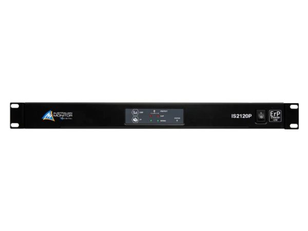 Australian Monitor IS2120P Leistungsverstärker. 2 x 120 W Klasse-D, DSP, ETHERNET-STEUERUNG. 100V, 70V und 4Ohm Ausgänge, 1RU – Bild 2