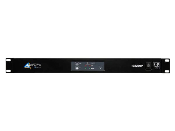 Australian Monitor IS2250P Leistungsverstärker. 2 x 250 W Klasse-D, DSP, ETHERNET-STEUERUNG. 100V, 70V & 4Ohm Ausgänge, 1RU – Bild 5
