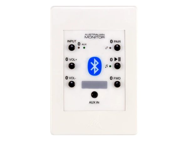 Australian Monitor WPBT-W Wandkonsole - Bluetooth-Empfänger und Line-Level-Eingang. Weiß – Bild 2