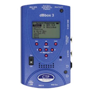 CTP dBbox hand held audio tester