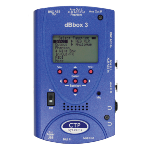 CTP dBbox hand held audio tester