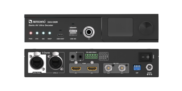 ADTECHNO DAV-01SR Decode Dante AV Ultra Colibri to 12G-SDI/HDMI – Bild 5