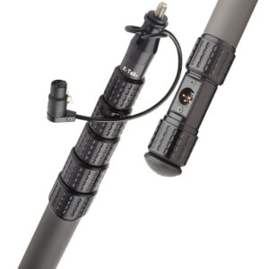 K-Tek KP6CCR "Traveler" 6'3" Mighty Boom Pole; coiled cable, side exit, removable headpiece