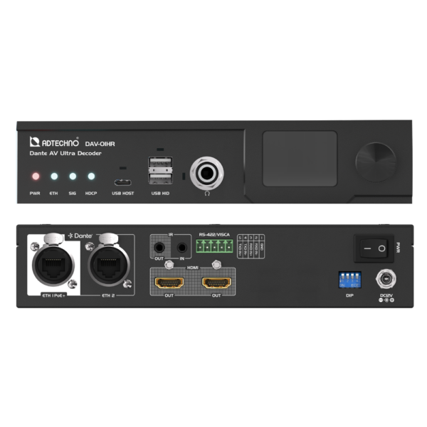 ADTECHNO DAV-01HR Decode Dante AV Ultra Colibri to HDMI