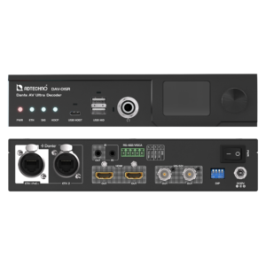 ADTECHNO DAV-01SR Decode Dante AV Ultra Colibri to 12G-SDI/HDMI