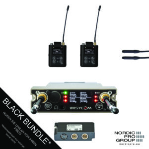 BLACK BUNDLE Wisycom MCR54 Quad Empfänger + 2x MTP61 + BPA54 + 2x Sanken COS-11D