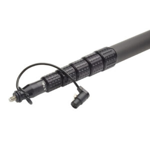 K-Tek KP5CCR "Traveler" 5'3" Boom Pole, Carbon, Removable Headpiece, Coil Cable with KPCCR Bottom Module