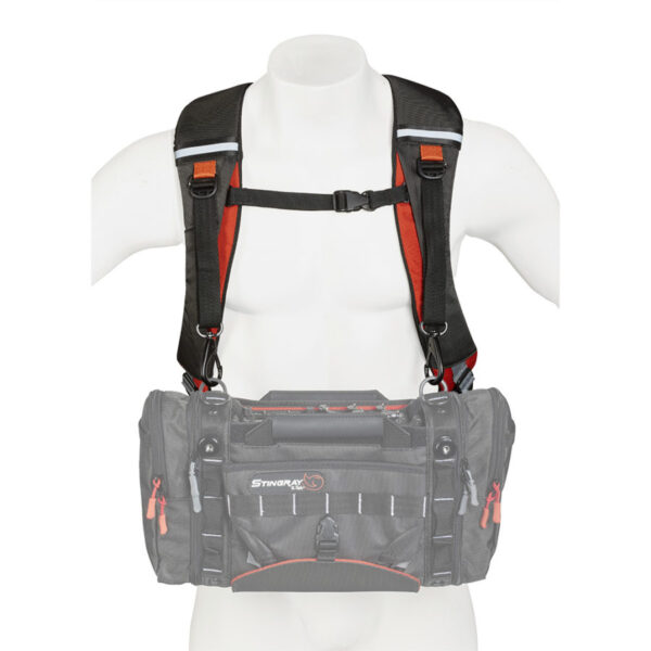 K-Tek KSBPX Stingray ENG BackPack with Orange Interior designed for the sound recording professional with 20 L storage space for a mixer bag, extra audio gear, a laptop and other supplies. – Bild 4