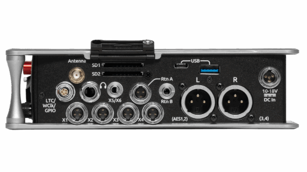 Sound Devices 888 Mixer | Recorder with 8 mic/line preamplifiers, 16 channels, and 20 record tracks. 16 channels of Dante in and out,, AES in and out, 10 analog outputs. – Bild 5