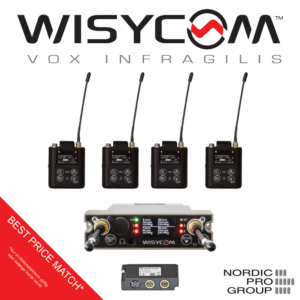BEST PRICE MATCH BUNDLE Wisycom MCR54 Quad Empfänger + 4x MTP61 + BPA54